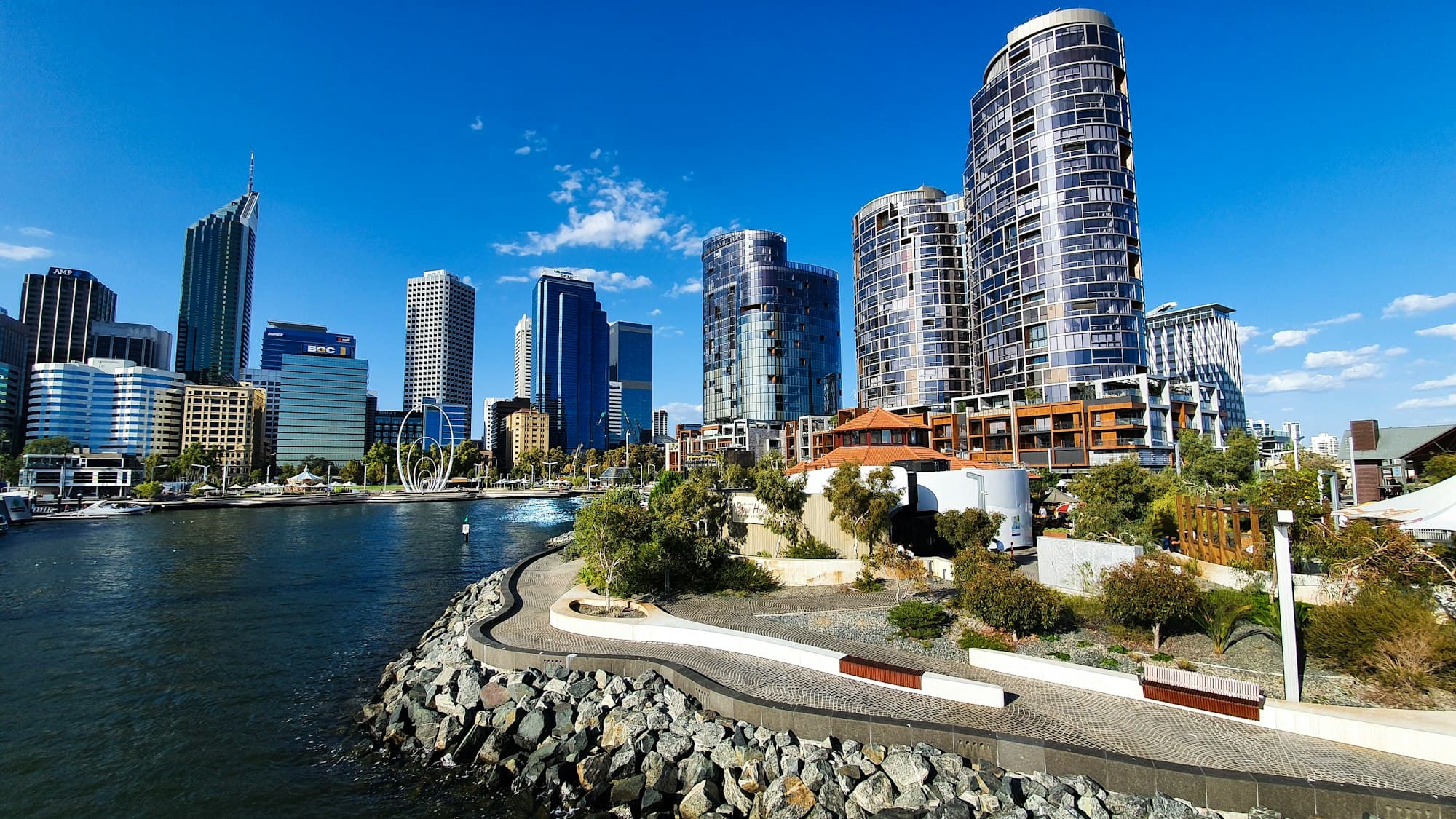 Perth skyline near water during daytime